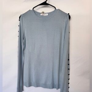 ADEAM Sky Blue Knit Top